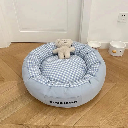 Goodnight Deep Sleep All-around Calming Dog Bed with Bear Toy