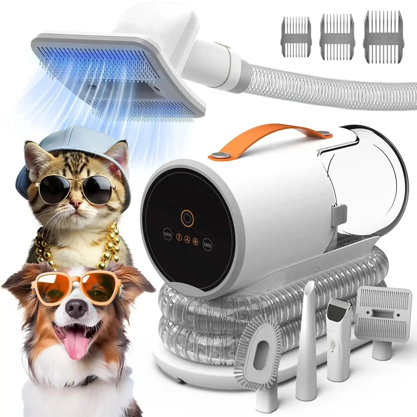 Vacuum Cleaner Cat Comb Trimmer Brush Shaver Hair Removal Pet Hair Clipper Dog Grooming Kit