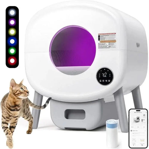 Smart Automatic Litter Box for Cats | XL Size, App-Controlled, & Odor Elimination