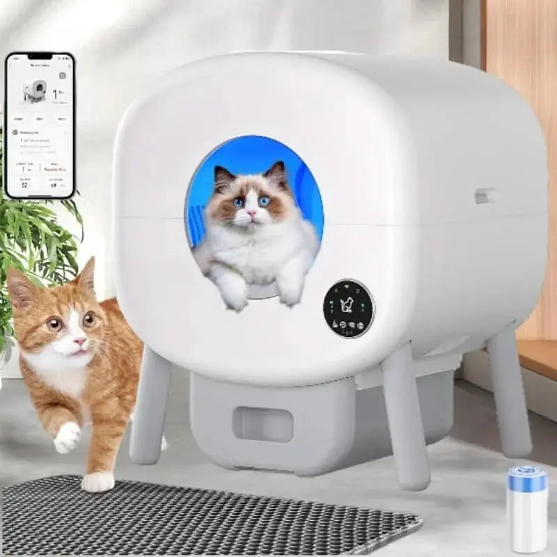 Smart Automatic Litter Box for Cats | XL Size, App-Controlled, & Odor Elimination
